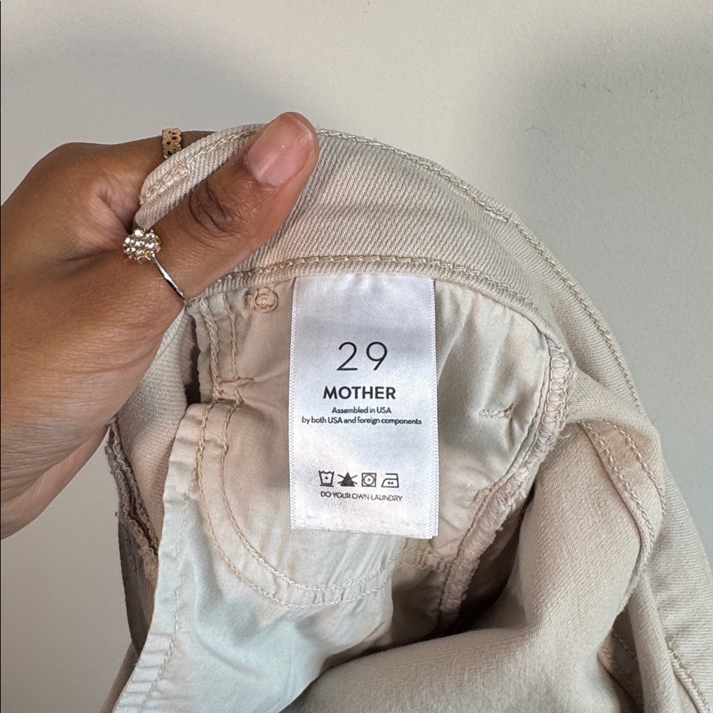 MOTHER Cream Flare Jeans - Picture 7 of 7
